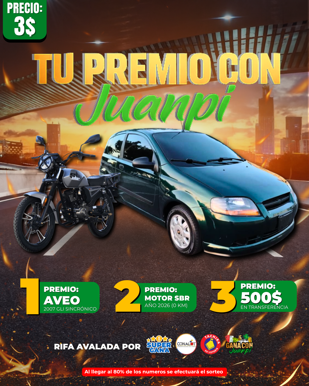 Premio del sorteo